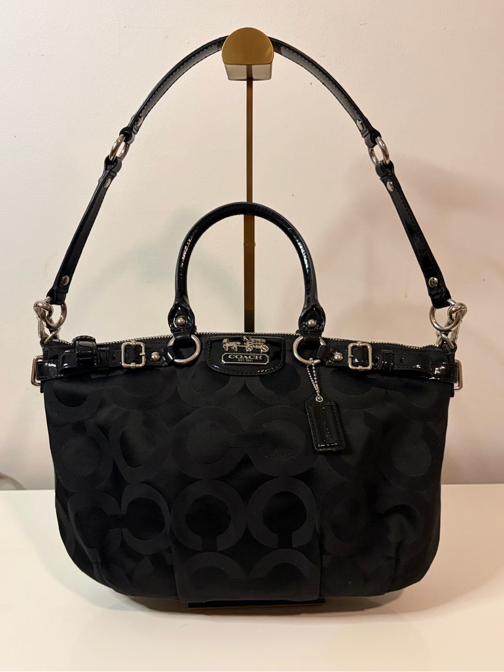 Coach Madison Vintage Op Art Sophia 2-Way Satchel in Perfect Condition